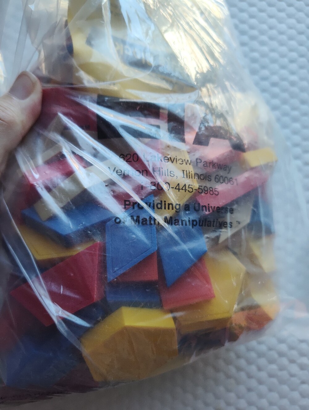 LTA Pattern Blocks Learning Set - Yellow, Red, Blue - Picture 9 of 9